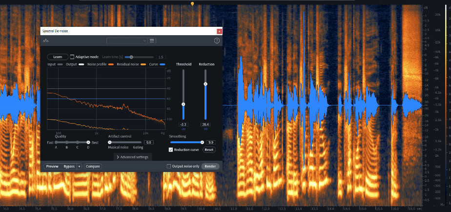 noise reduction overusing