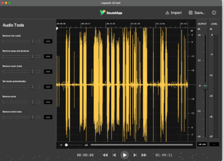 use noise reduction tool