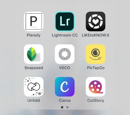 Photo editing apps