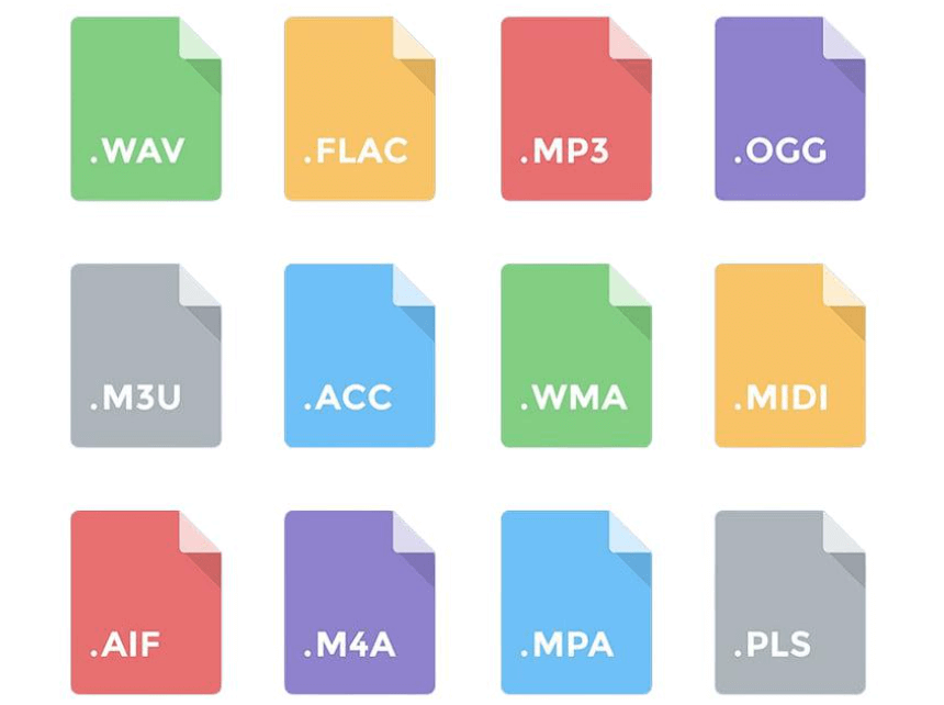 different type of audio formats